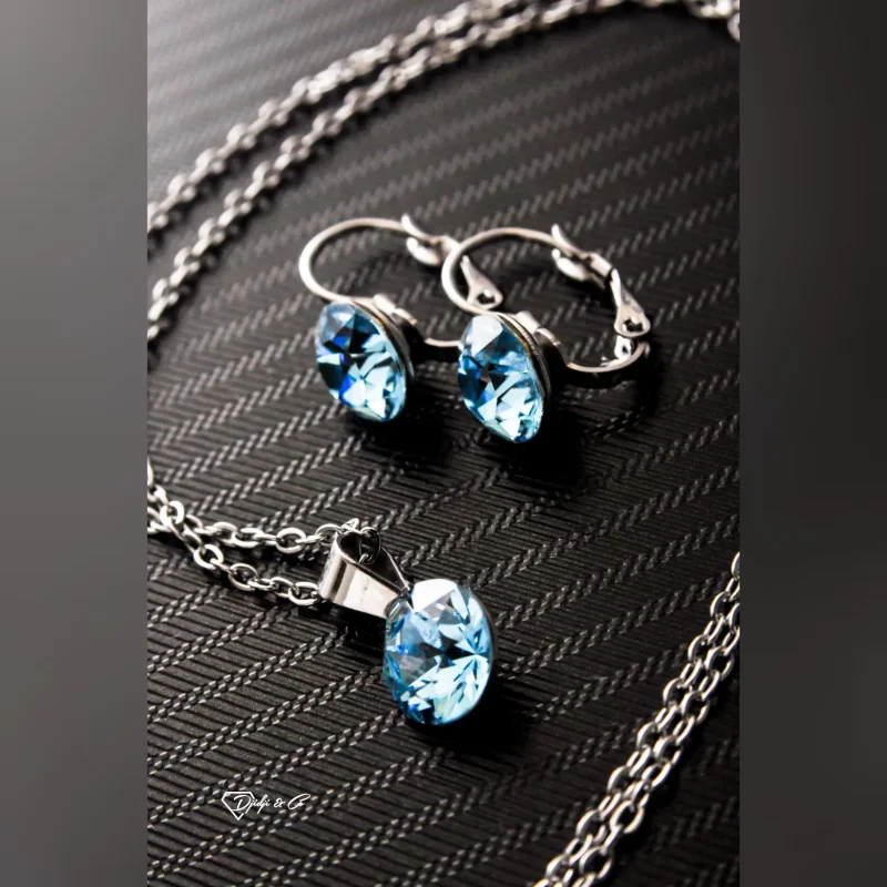 Set Discrete Aquamarin