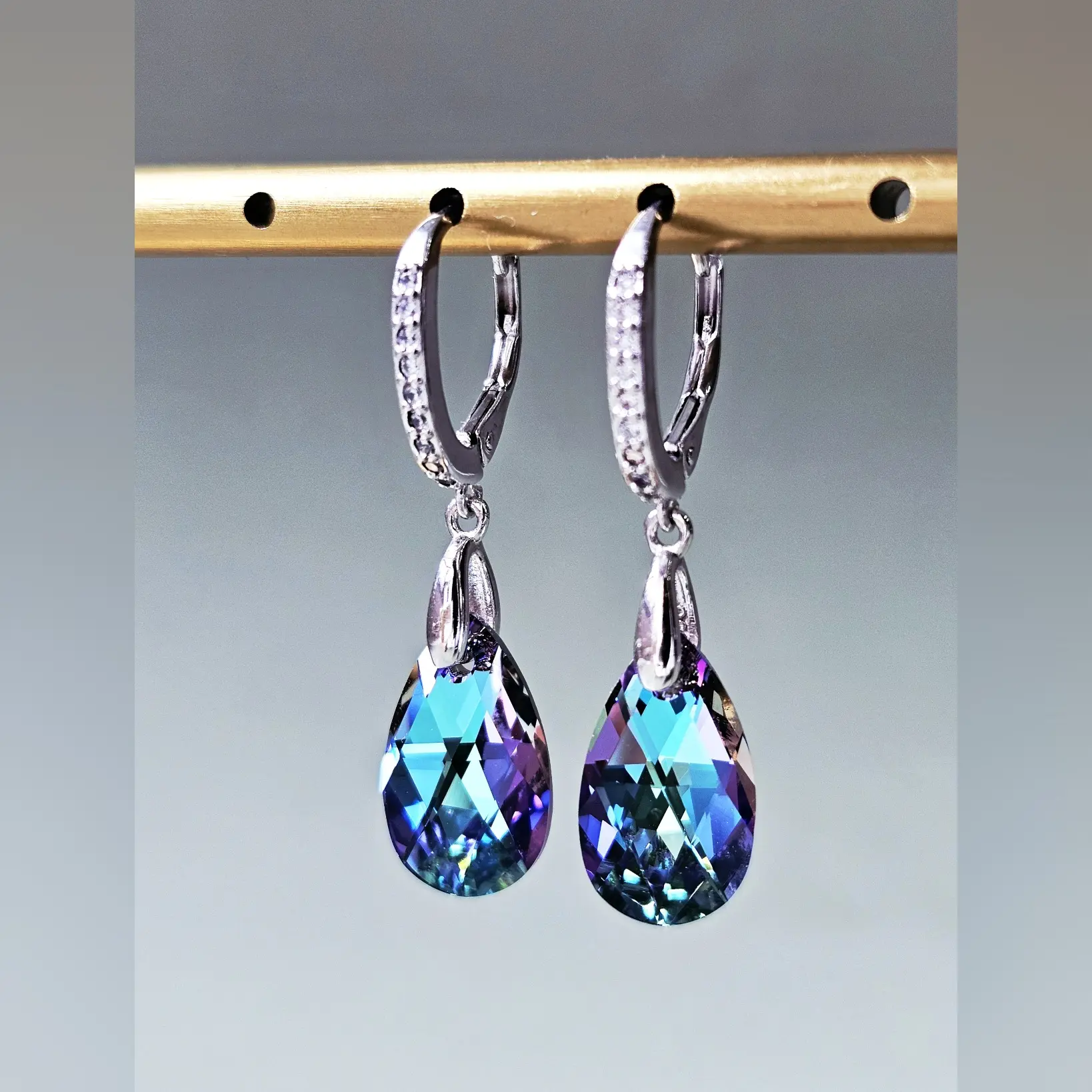 Naušnice Adore Vitraž Ag