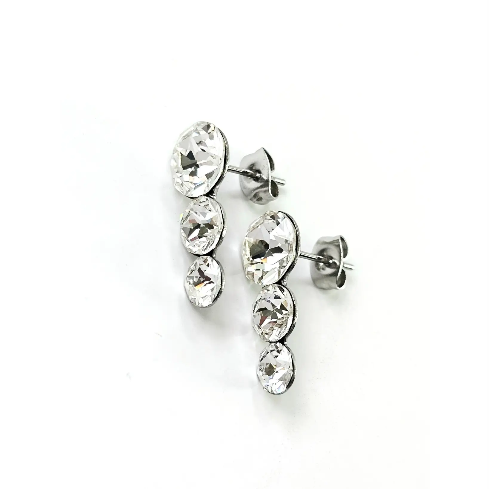 Naušnice Trio Crystal Reverse Long - Image 3