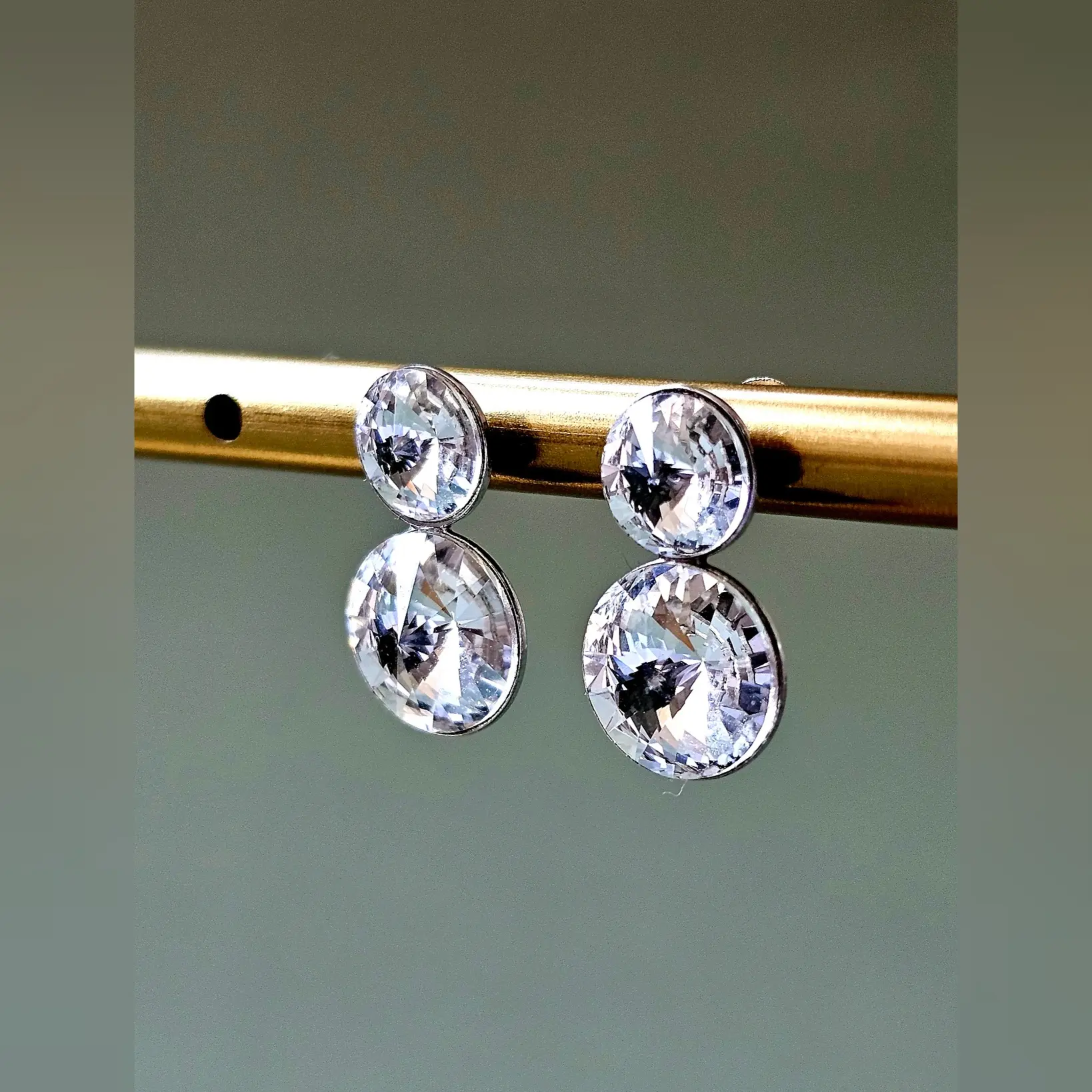 Naušnice Duo Crystal Ag - Image 3