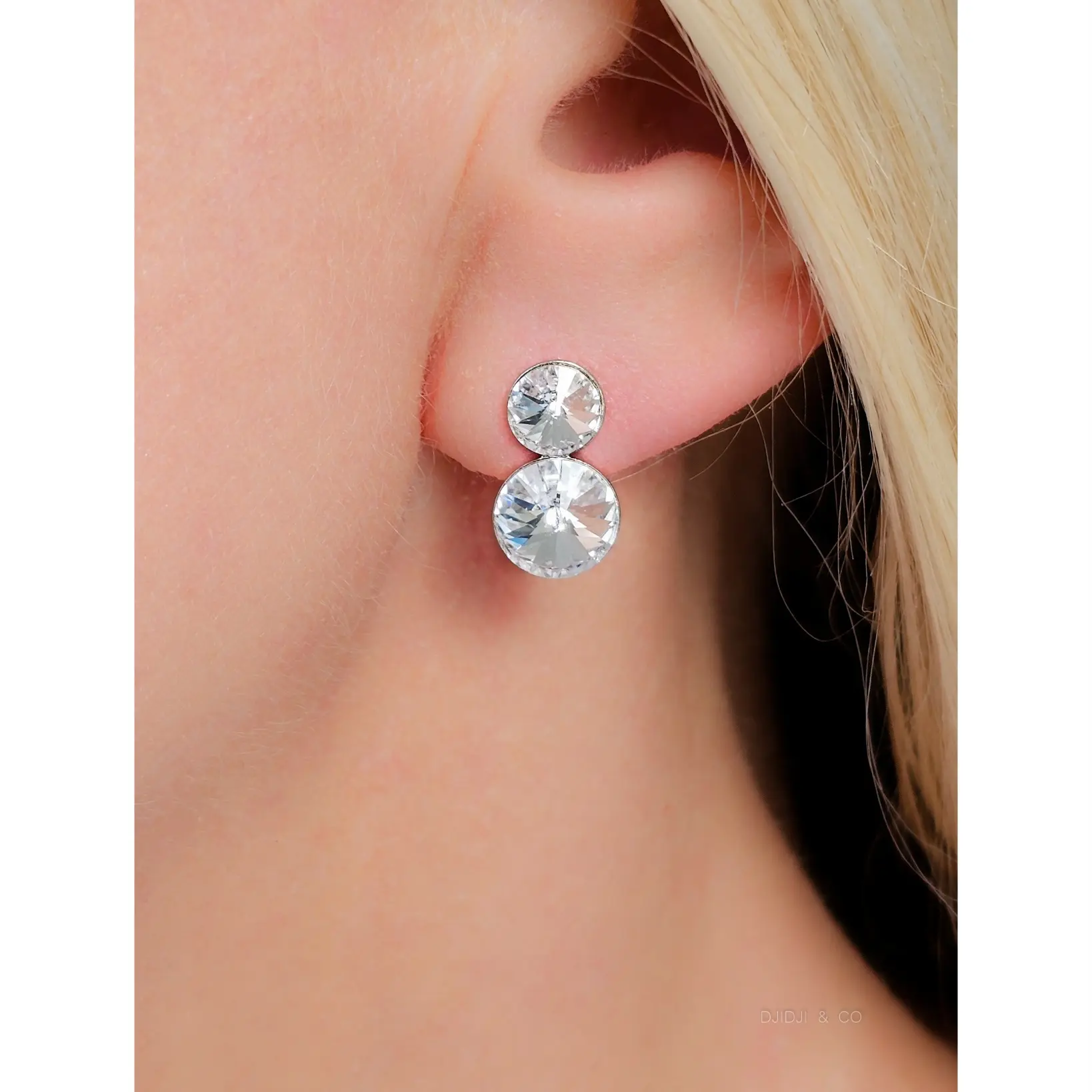 Naušnice Duo Crystal Ag - Image 2