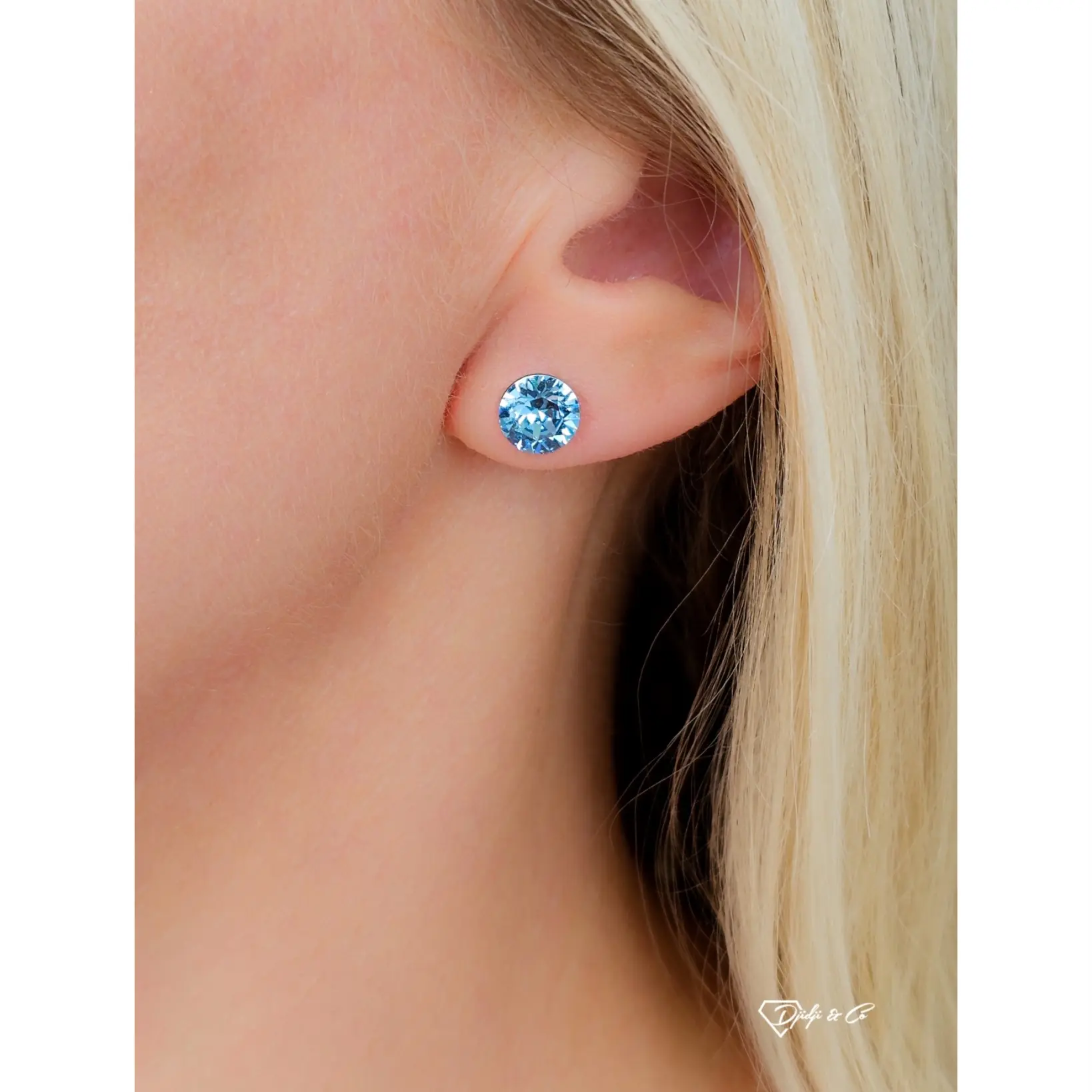 Naušnice Aqua Round Medium - Image 2