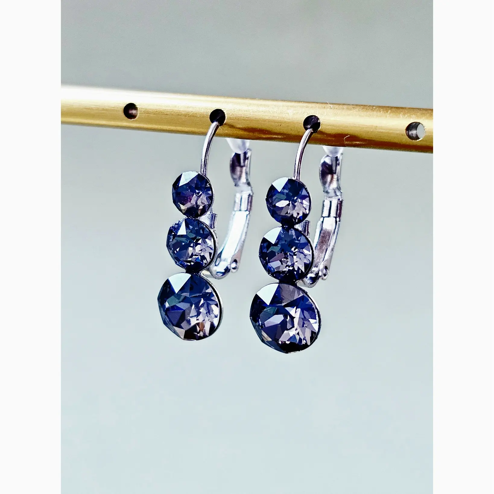 Naušnice Trio Silver Night K Long - Image 3