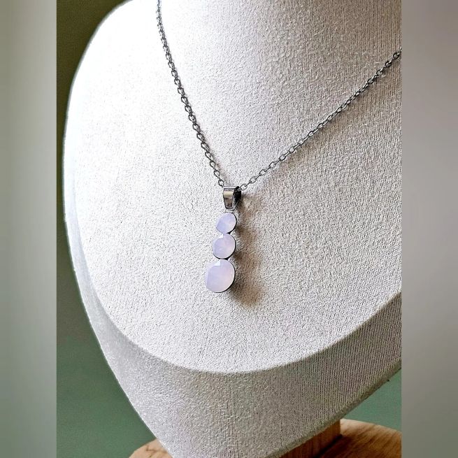 Ogrlica Trio Rose Opal