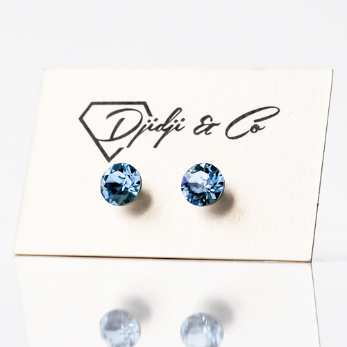 Naušnice Aqua Round Medium - Image 4