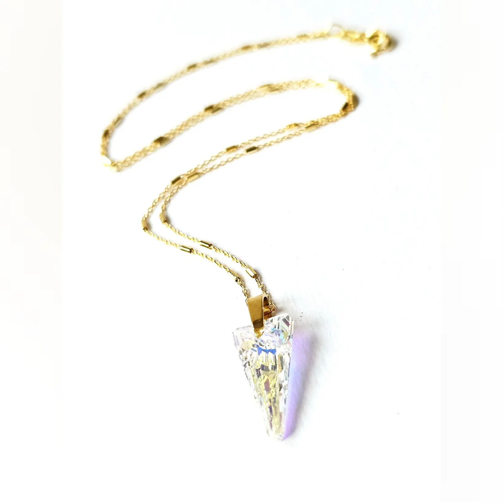 Ogrlica Spike Golden Aurora Ag