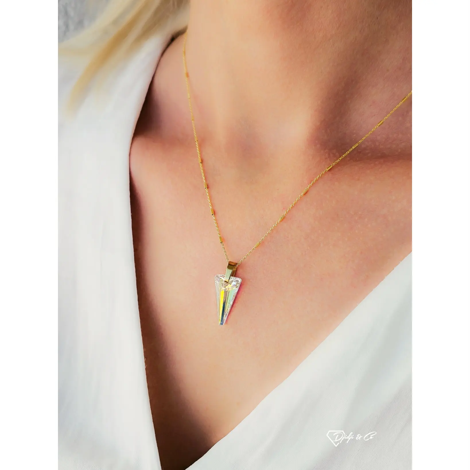 Ogrlica Spike Golden Aurora Ag - Image 2