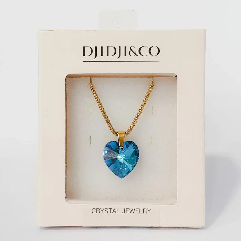 Ogrlica Sweetheart Gold Bermuda Blue - Image 2