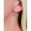 Naušnice Trio Flower Light Amethyst