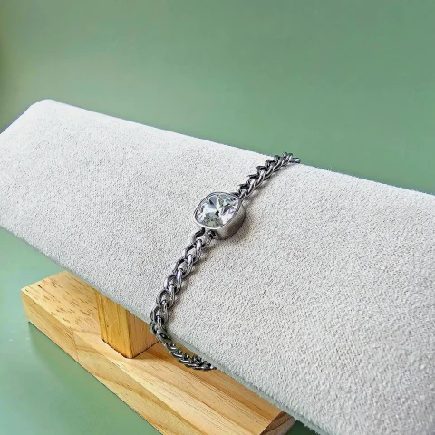 Narukvica Cuban Cushion ClearCrystal
